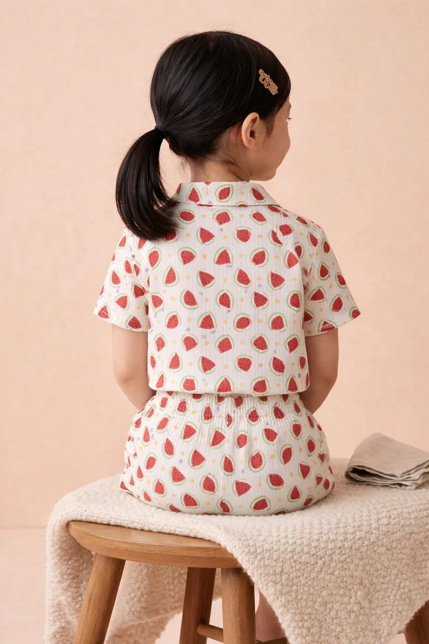 Pink Bloom And Melon Bloom Coord Set