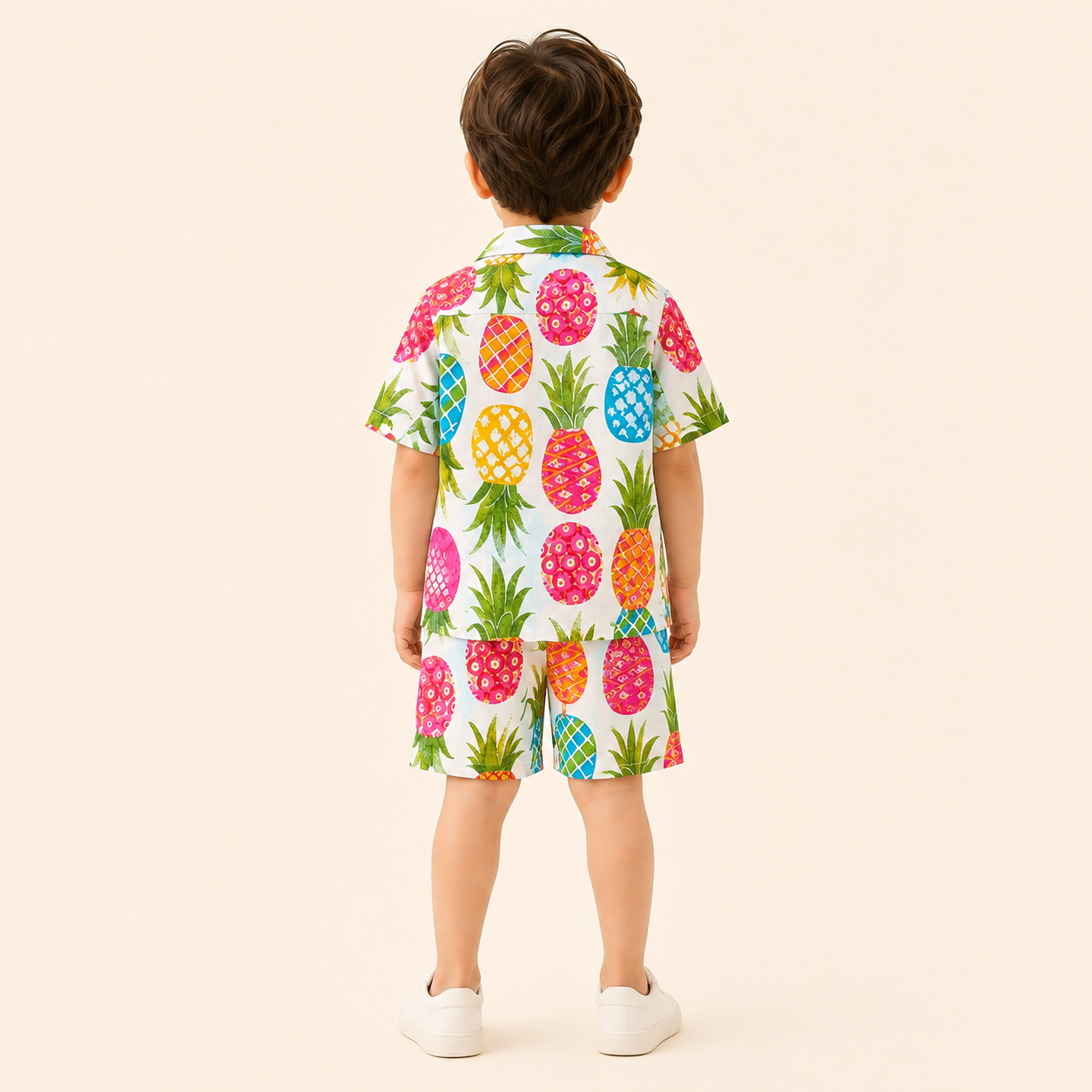 Sunset pineapple print pure coordset