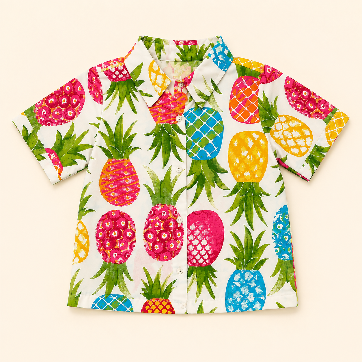 Sunset pineapple print pure coordset