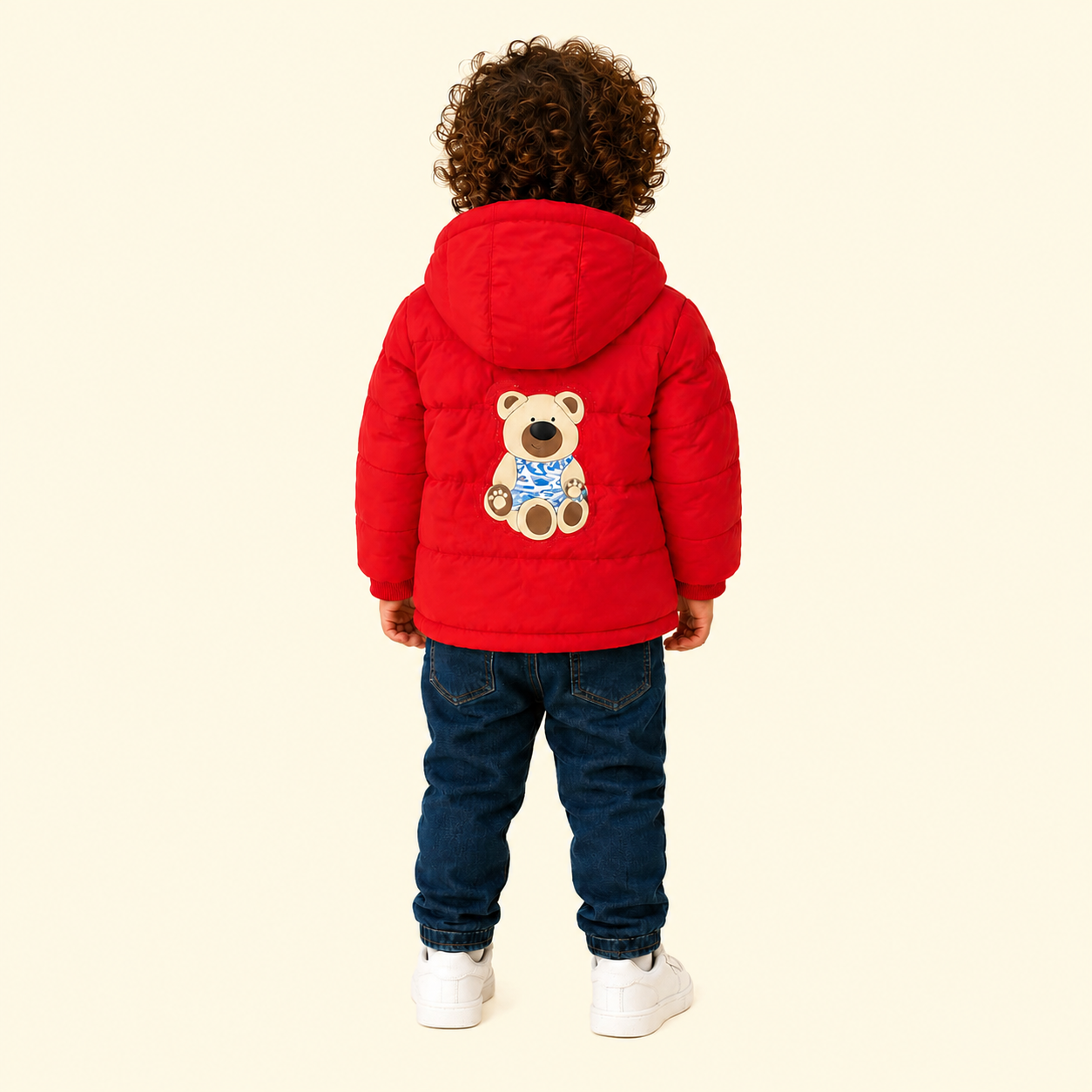 Bear Quilted Hooded Jacket