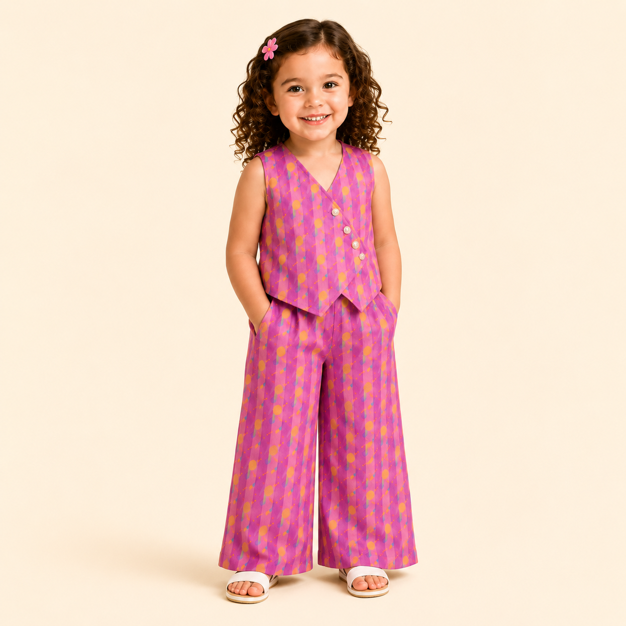 Sunset jacquard waistcoat set