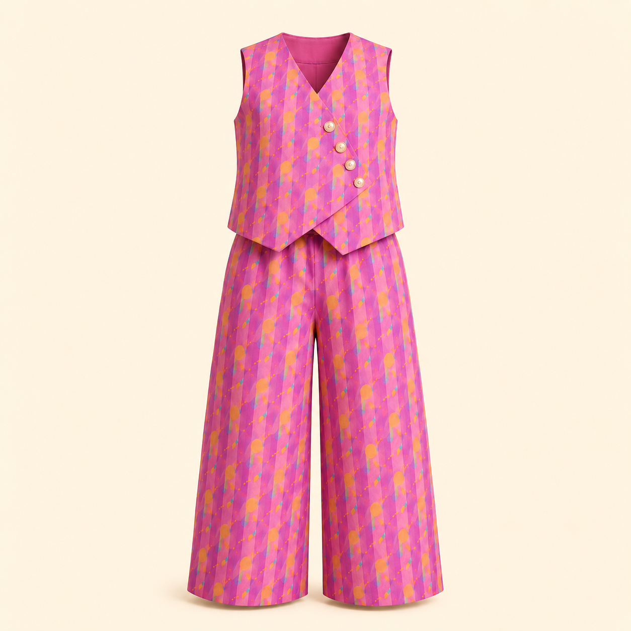 Sunset jacquard waistcoat set