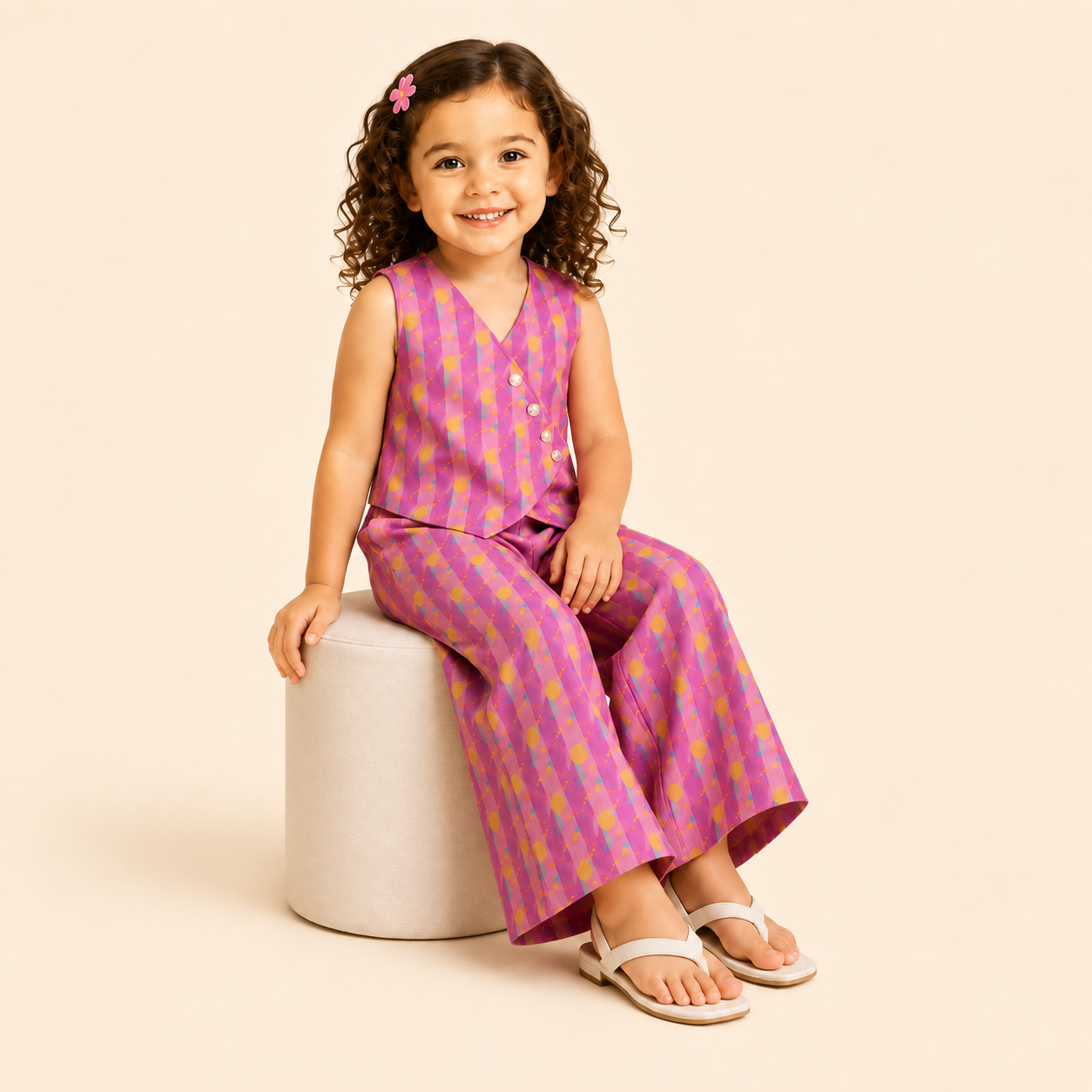 Sunset jacquard waistcoat set
