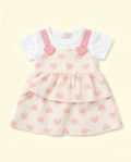 Pastel Heart Dress For Baby Girls