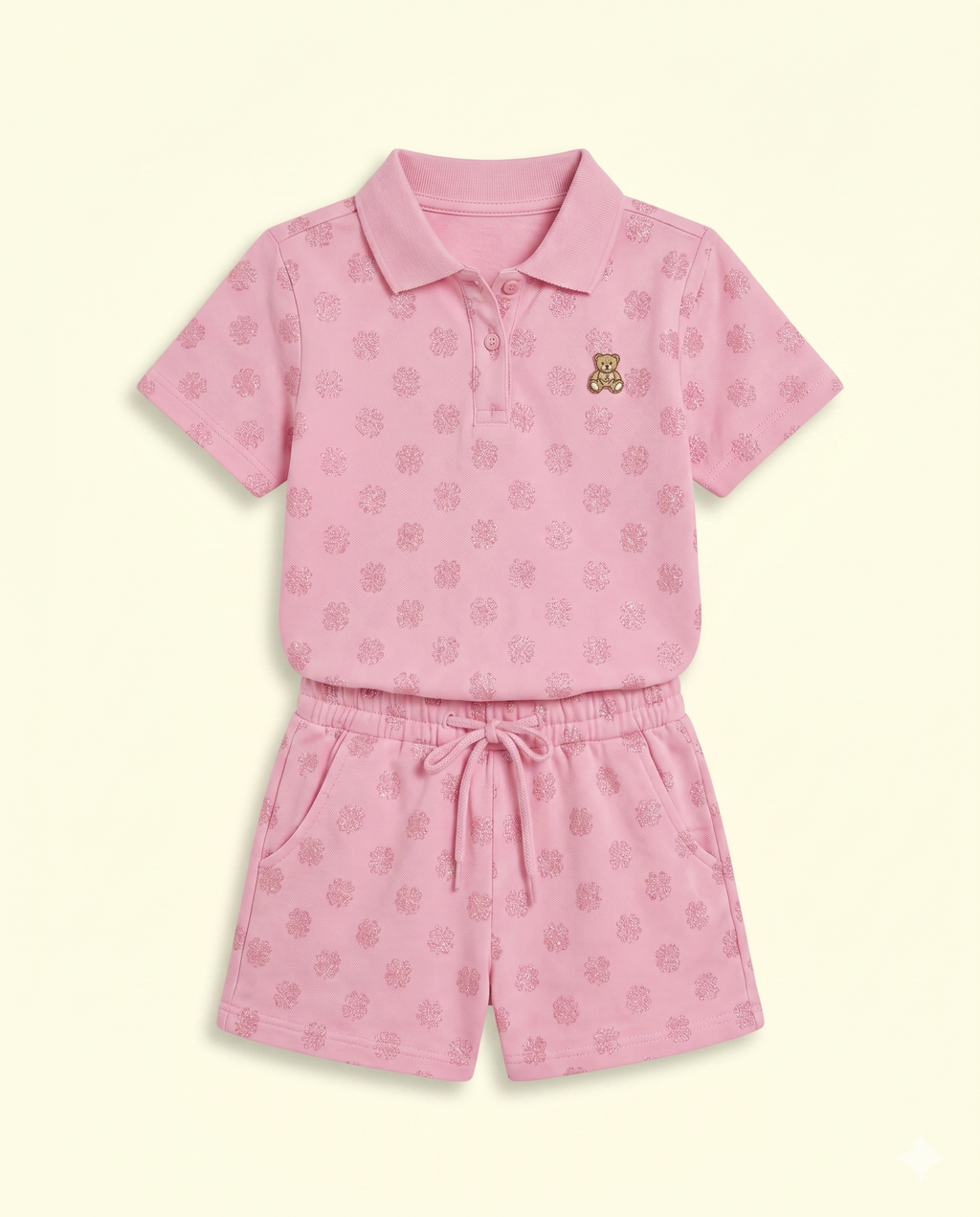 Pink Bloom And Melon Bloom Coord Set