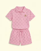 Pink Bloom And Melon Bloom Coord Set