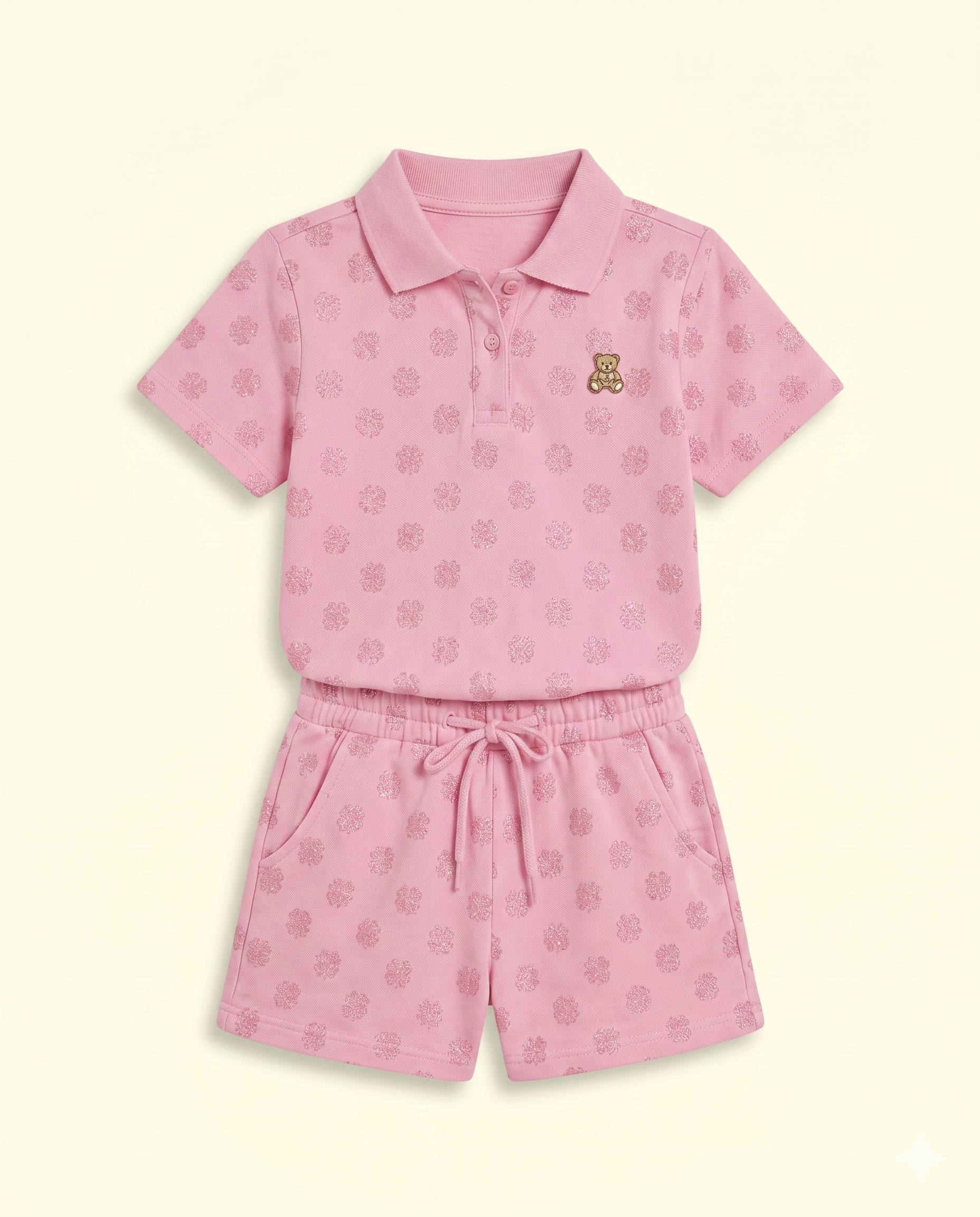 Pink Bloom And Melon Bloom Coord Set