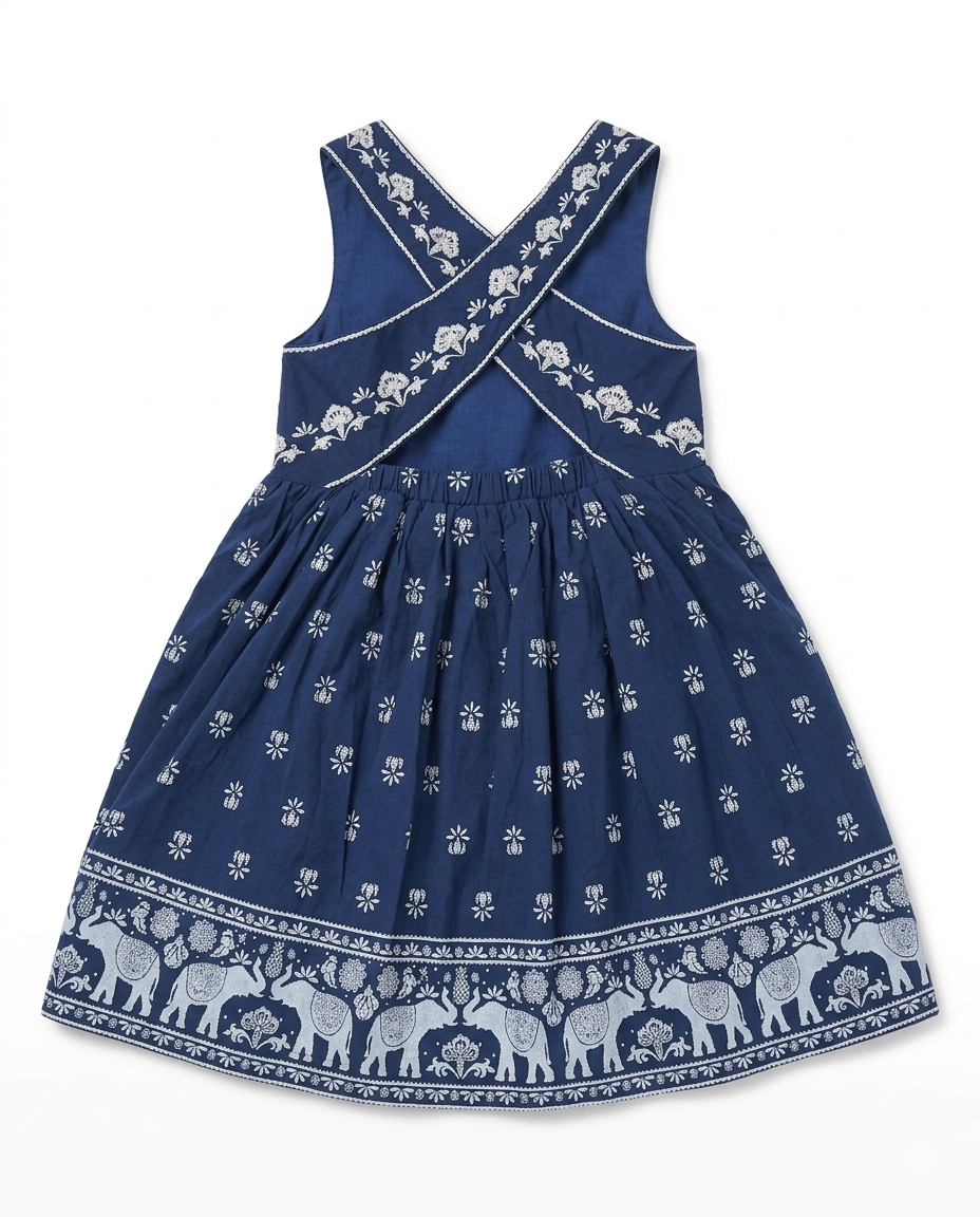 Cross Back Story dress