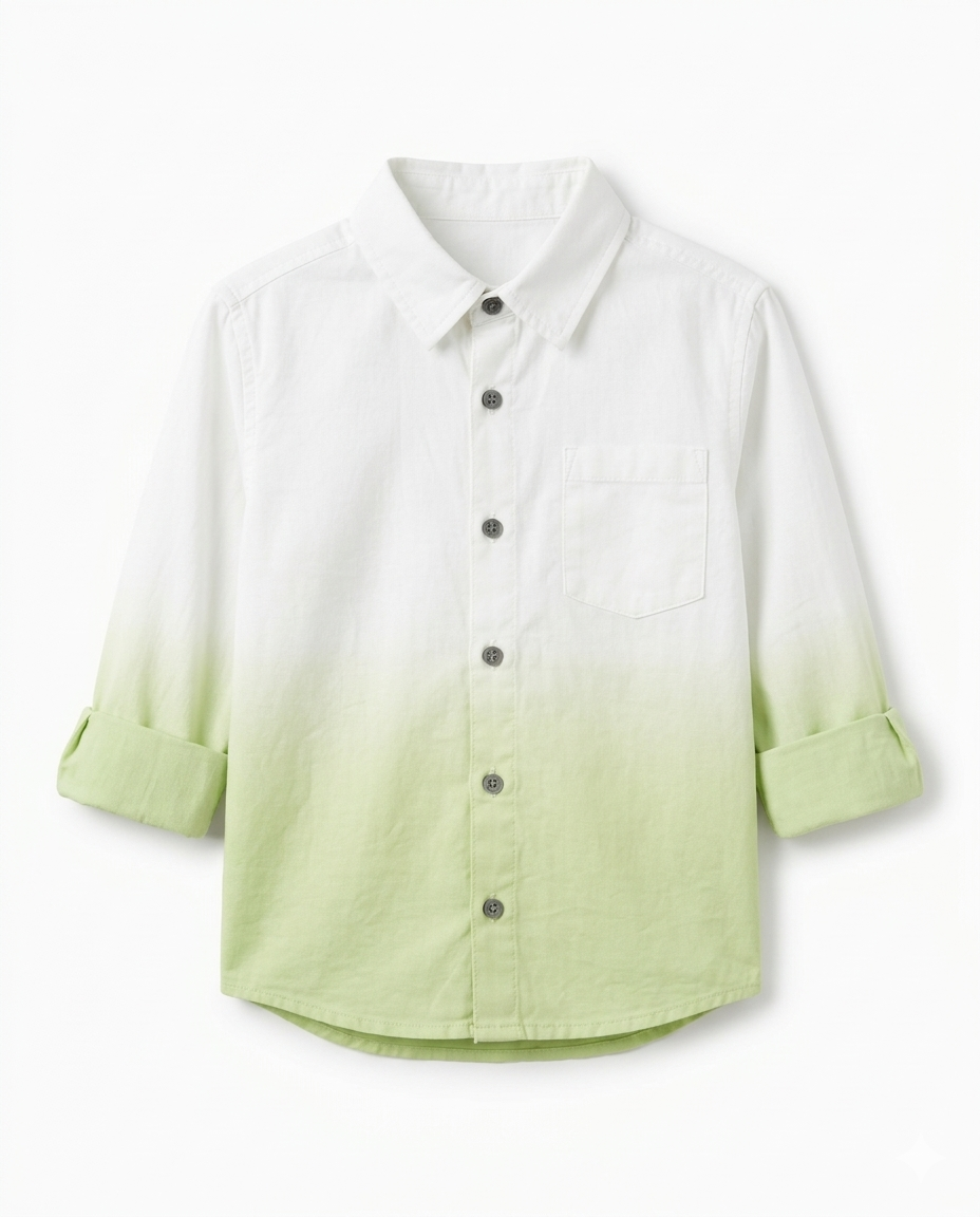 Kids Ombre Shirt – Stylish Cotton Button-Down