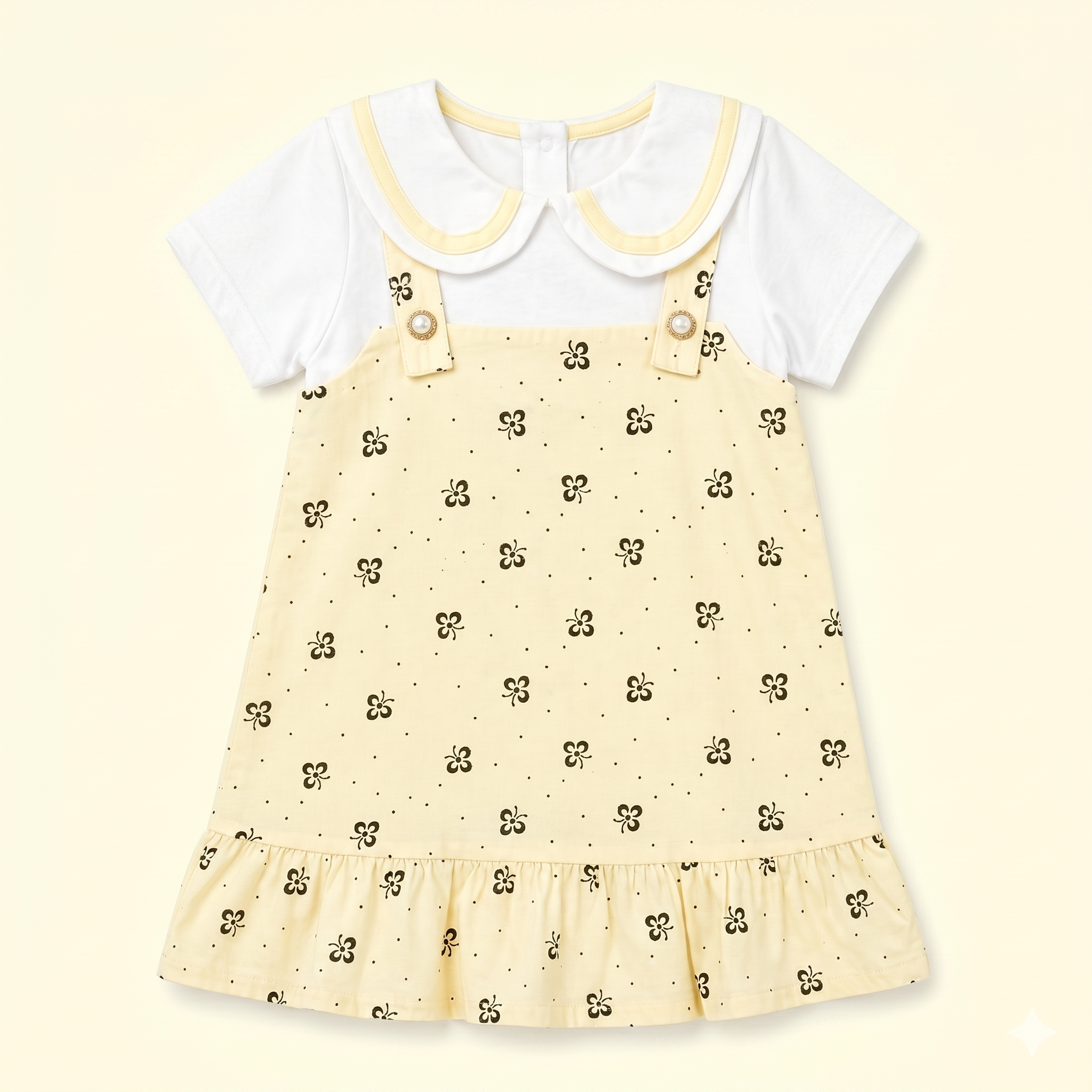 Blush Glitter Collar Dress