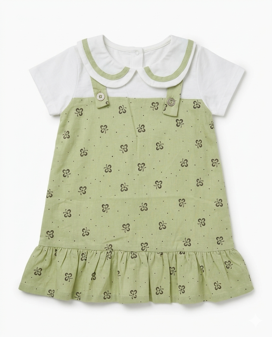 Blush Glitter Collar Dress