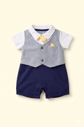 Little Gentleman Bow Romper