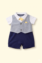 Little Gentleman Bow Romper