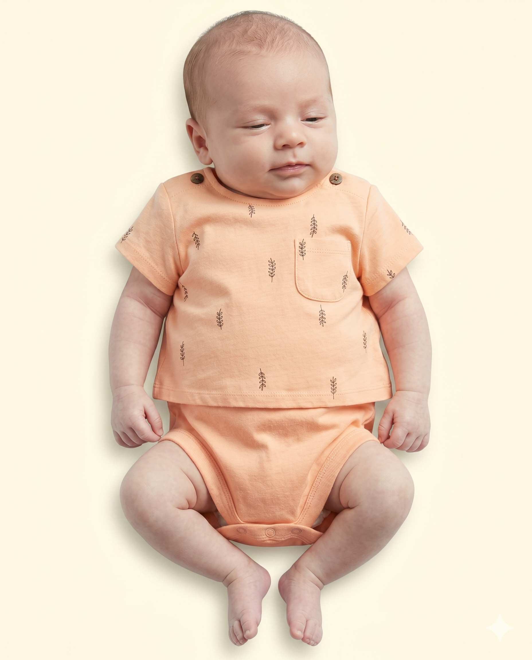 Little leaf layered Baby Soft Bodysuit