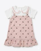 Blush Glitter Collar Dress