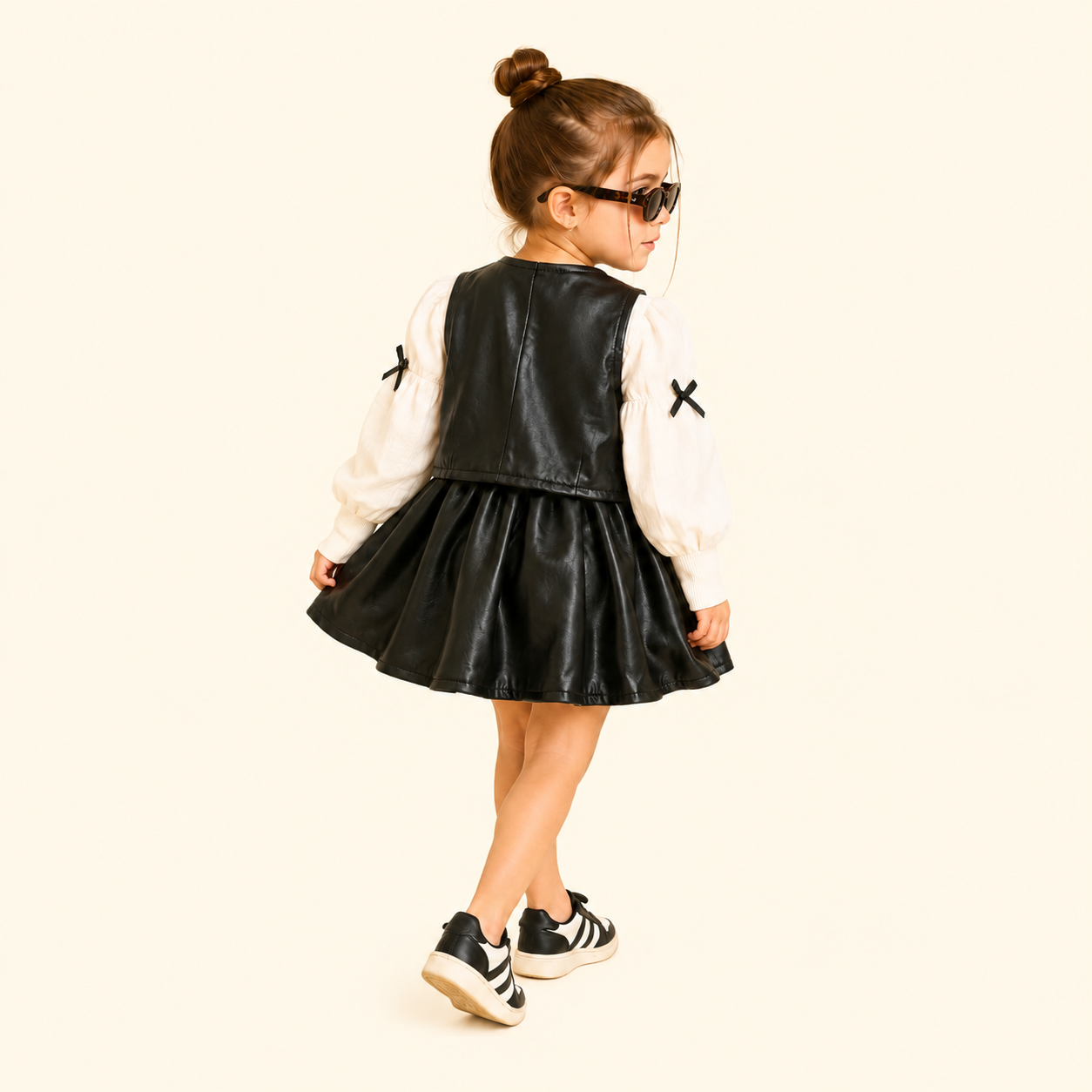 Heart Pocket Winter Pinafore Dress