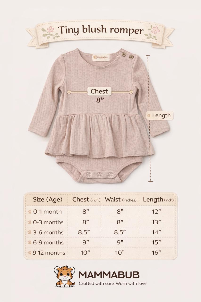 Tiny blush romper