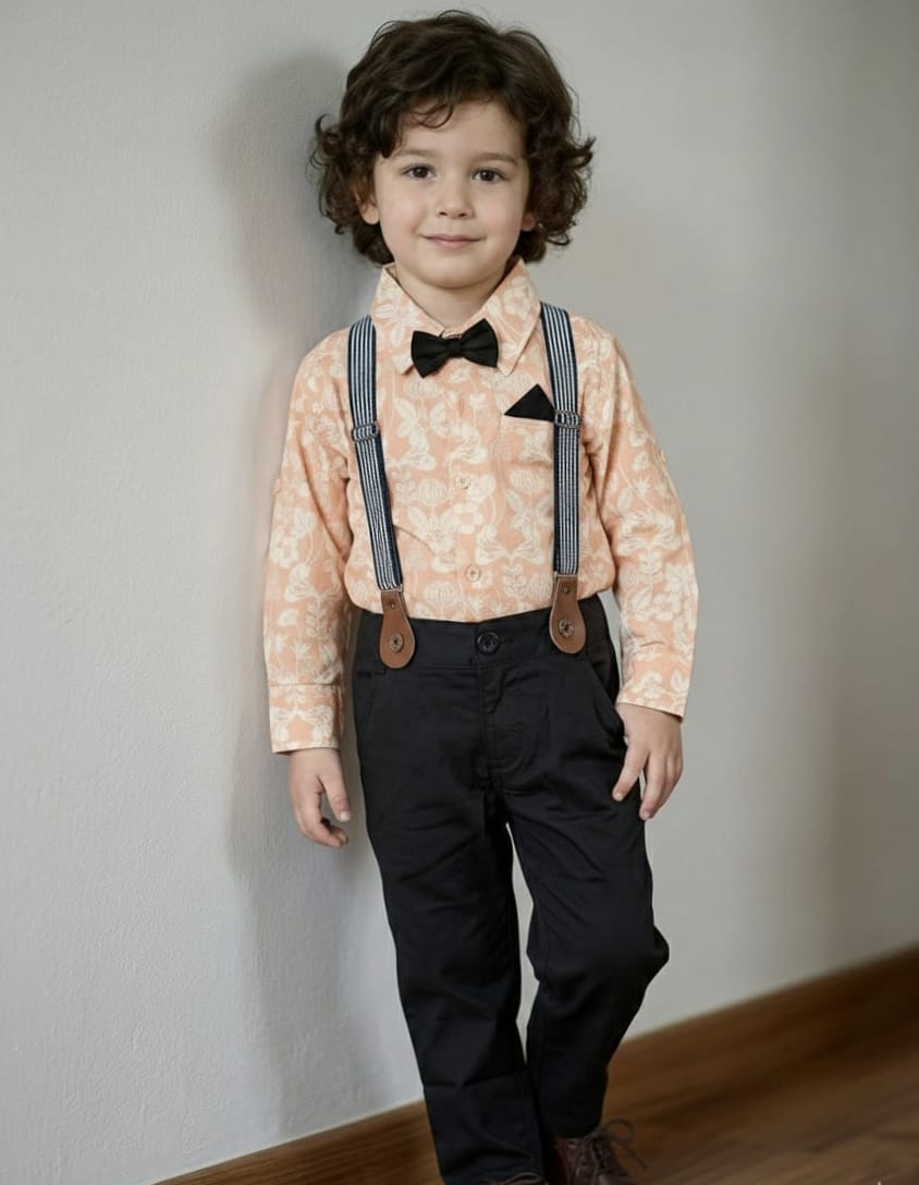 Floral suspender set