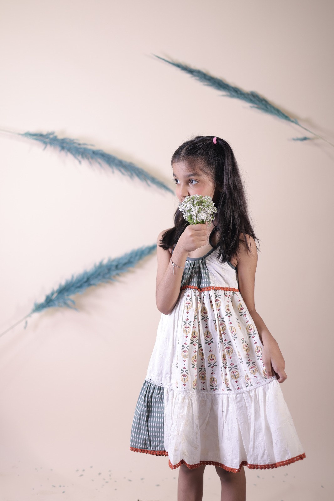 Mammabub Girls Cotton Printed Dress