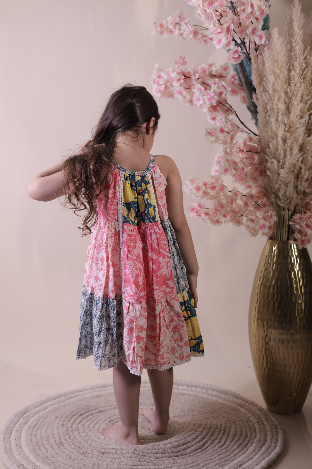 Mammabub Girls Cotton Printed Dress