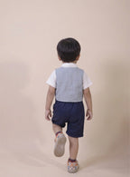 Little Gentleman Bow Romper