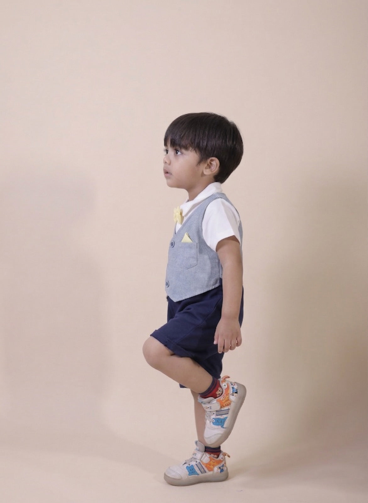 Little Gentleman Bow Romper