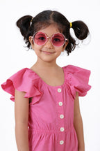 Luna Frill Pink Jumpsuit – Stylish Kids Summer Outfit