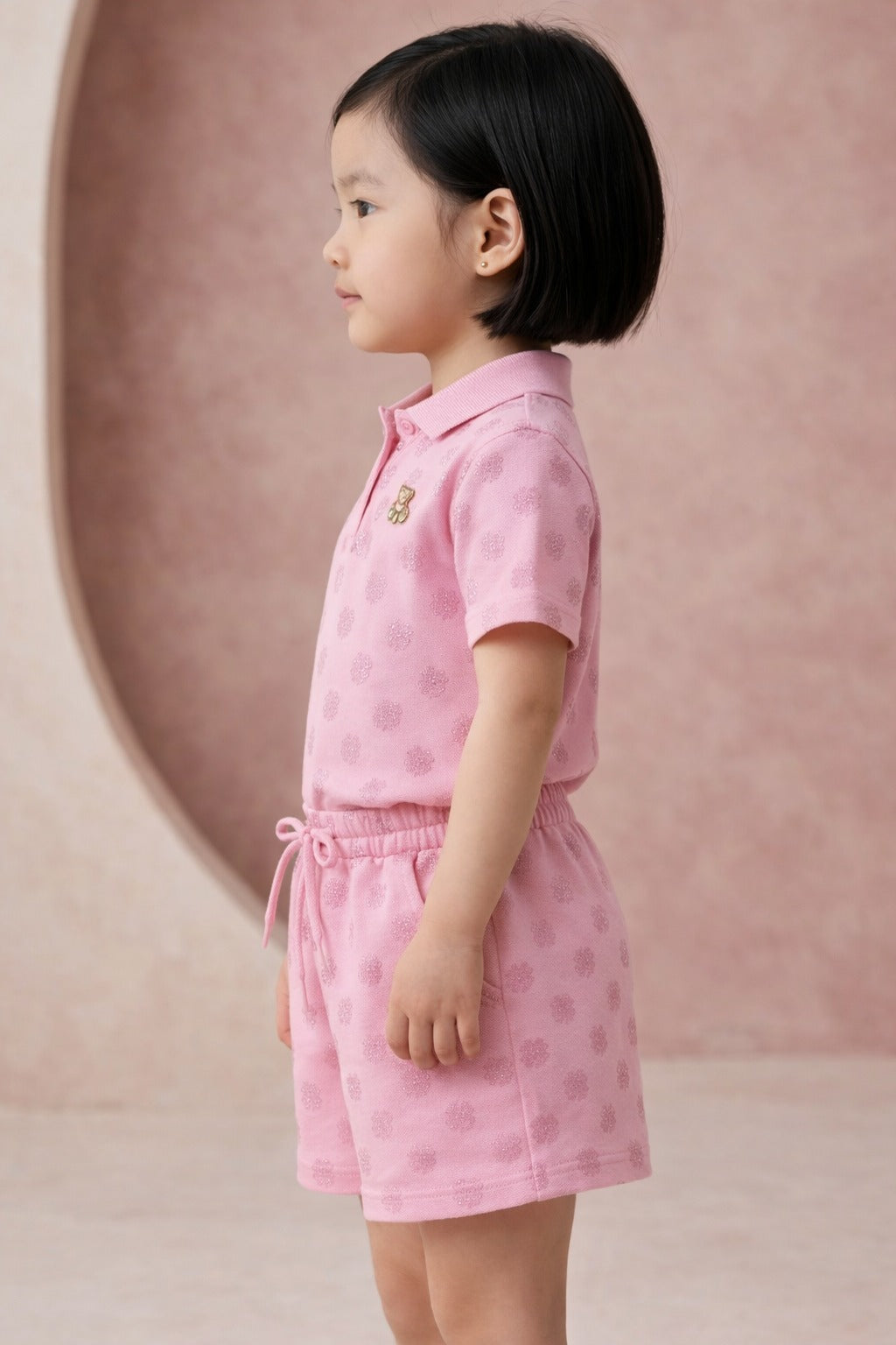 Pink Bloom And Melon Bloom Coord Set