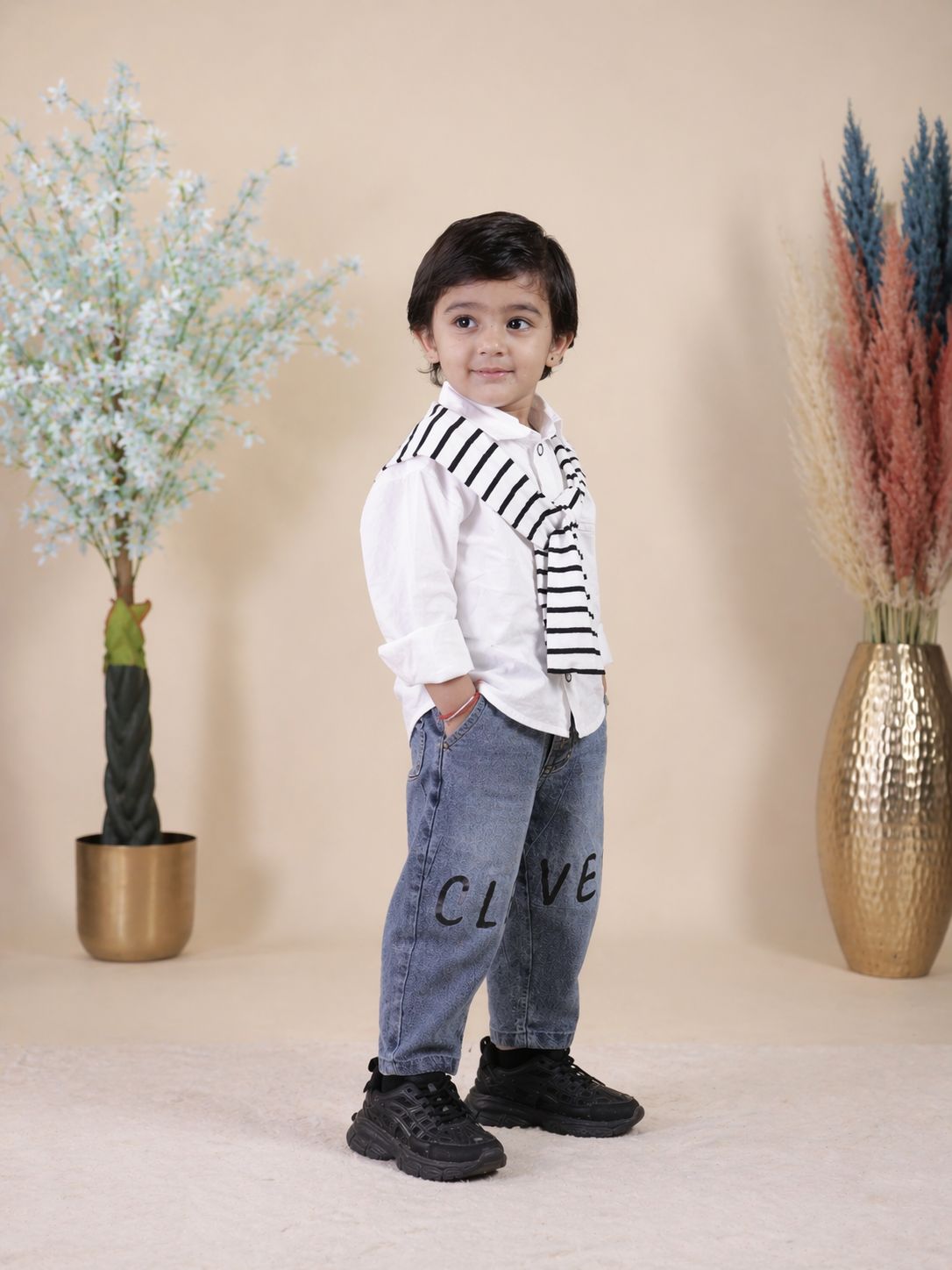 SRK Style Black & White Kids Outfit